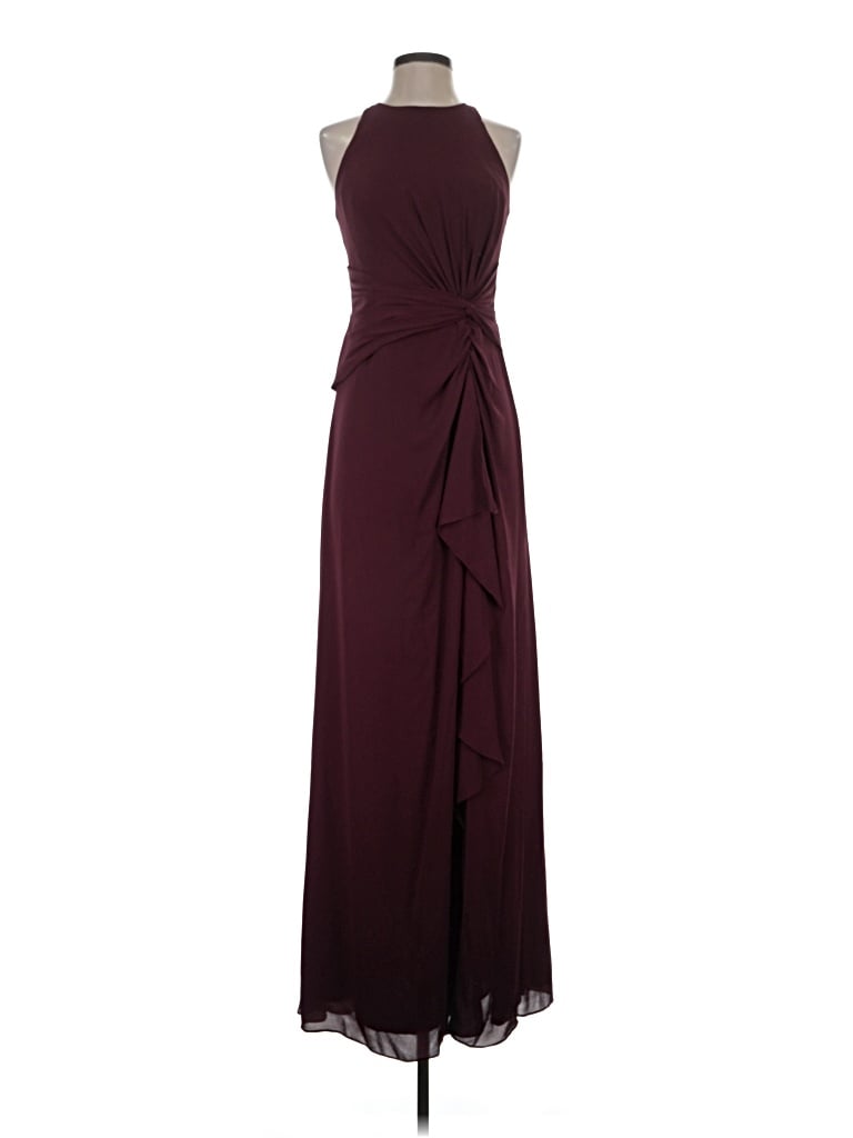 Pre-owned David's Bridal Cocktail Dress In Burgundy