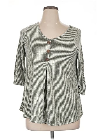 Star Vixen Long Sleeve Henley (view 1)
