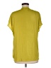 Maison d' Amelie 100% Polyester Yellow Short Sleeve Blouse Size M - photo 2