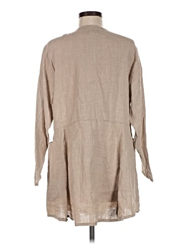FLAX by Jeanne Engelhart 3/4 Sleeve Button-Down Shirt (view 2)