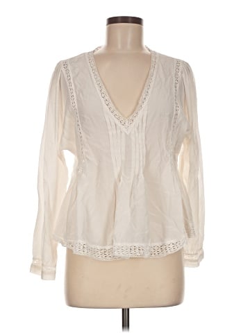 Rebecca Taylor Long Sleeve Silk Top (view 1)