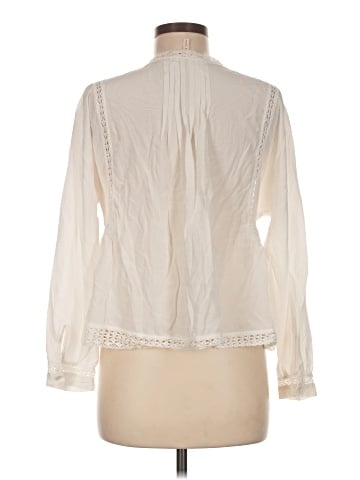 Rebecca Taylor Long Sleeve Silk Top (view 2)