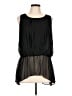 Bisou Bisou 100% Polyester Black Sleeveless Blouse Size L - photo 1