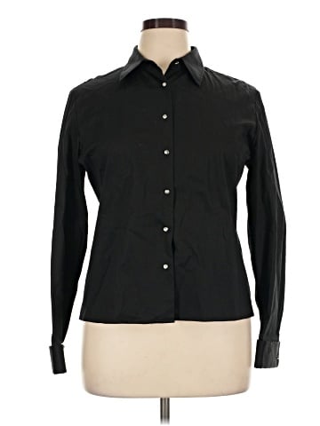 Jones New York Signature Long Sleeve Button-Down Shirt (view 1)