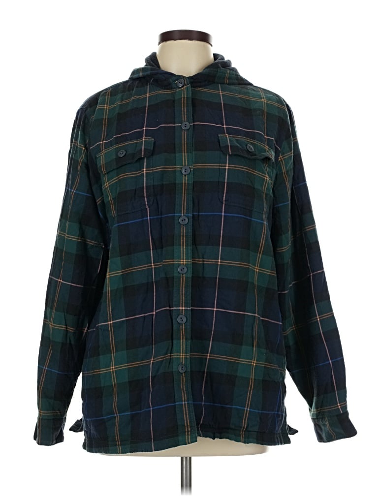 Pre-owned L.l.bean Poncho In Green
