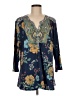 One World Blue 3/4 Sleeve Blouse Size M - photo 1