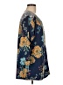 One World Blue 3/4 Sleeve Blouse Size M - photo 4