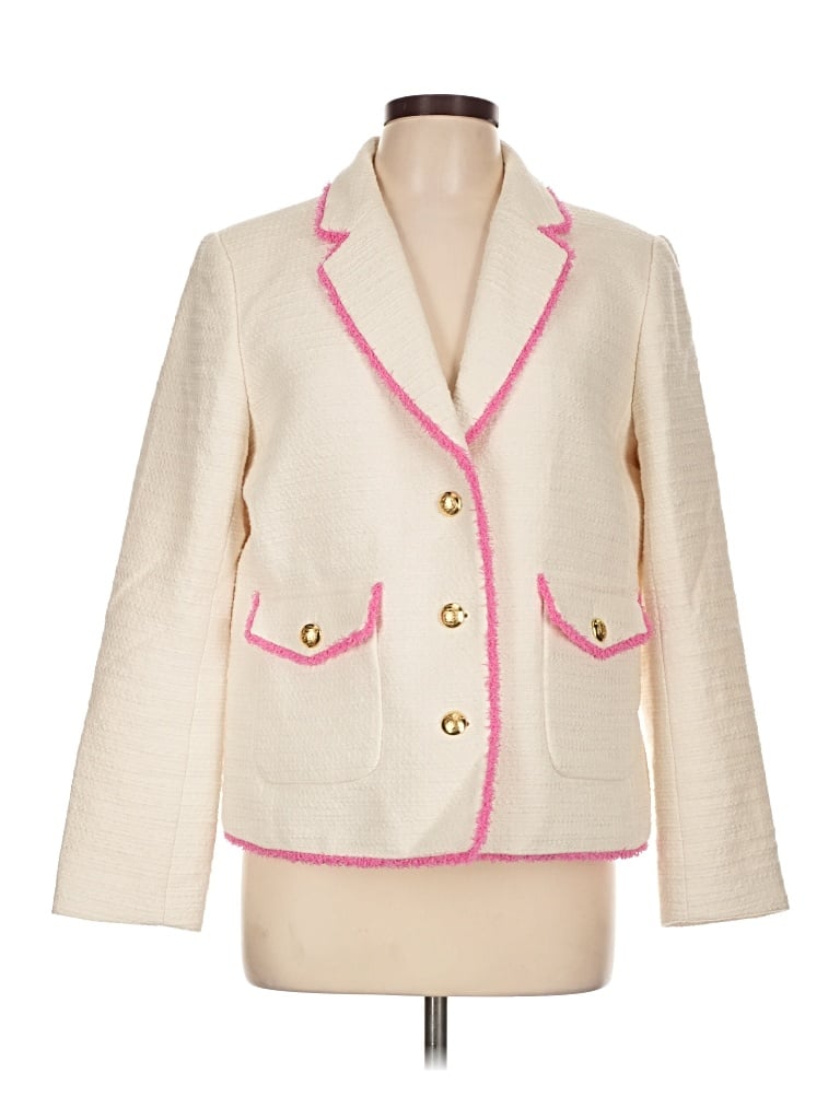 Pre-owned Talbots Blazer Jacket In Ivory