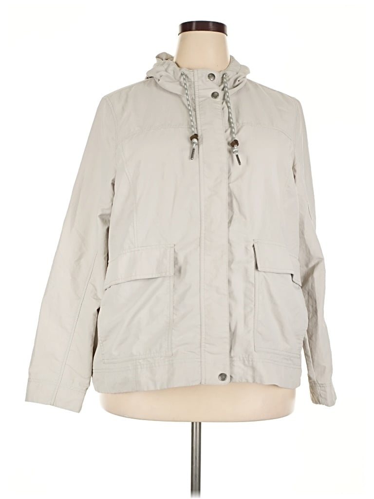 Pre-owned Eddie Bauer Jacket In Gray