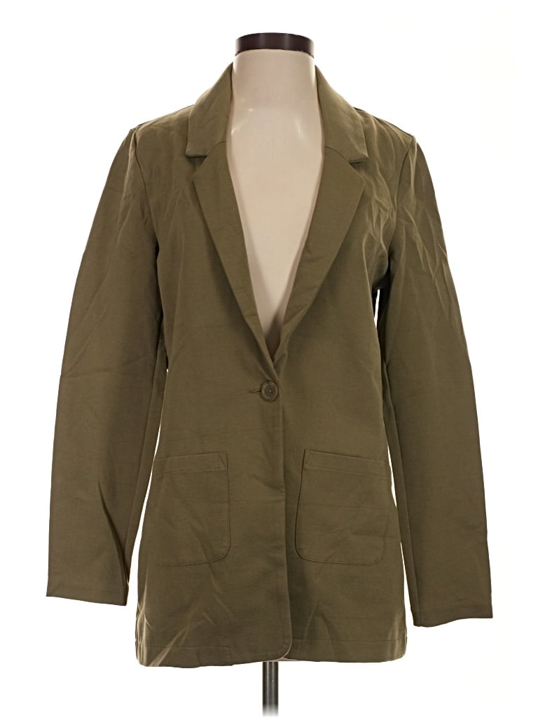 Pre-owned Garnet Hill Blazer Jacket In Green