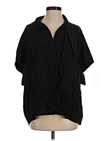 IRO Short Sleeve Silk Top (view 1)