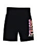 Justice Graphic Black Athletic Shorts Size 7 - 8 - photo 1