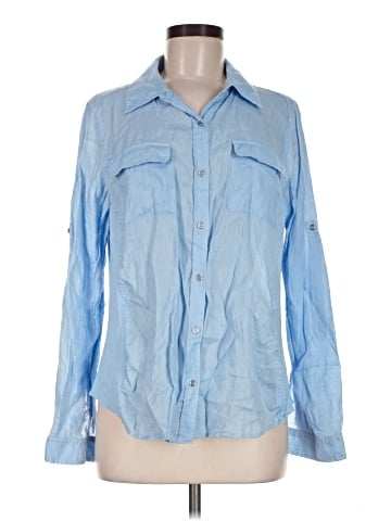 Calvin Klein Long Sleeve Button-Down Shirt (view 1)