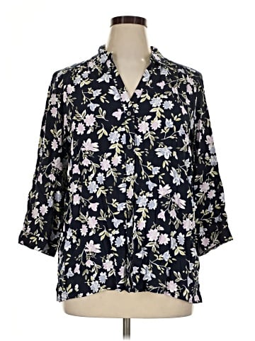 J.Jill 3/4 Sleeve Button-Down Shirt (view 1)