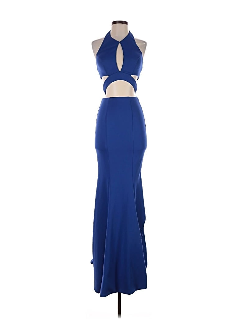 Pre-owned Sherri Hill Cocktail Dress In Blue