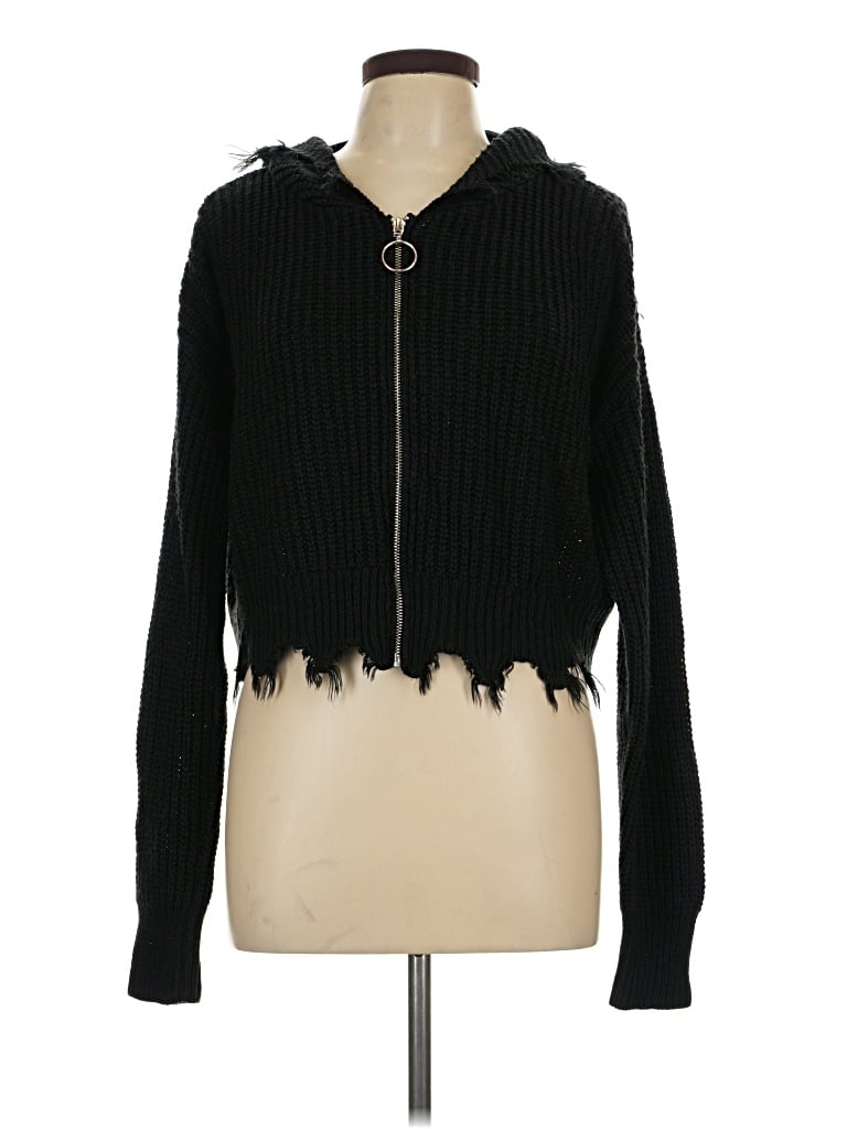 Pre-owned Love Tree Zip Up Hoodie In Black