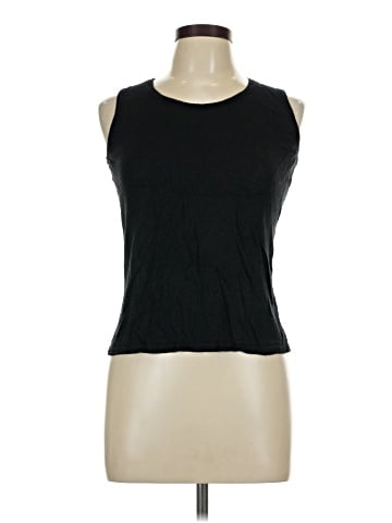 August Silk Sleeveless T-Shirt (view 1)