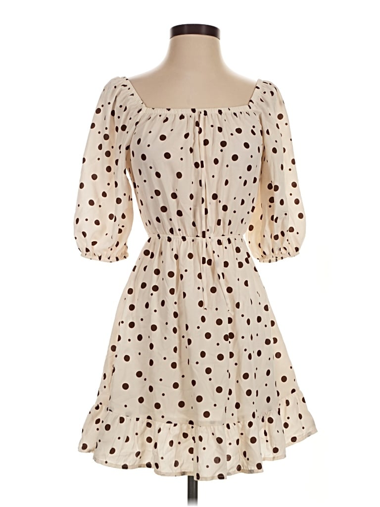 Pre-owned Sienna Sky Casual Dress In Ivory