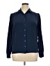 Appleseeds 100% Polyester Blue Long Sleeve Blouse Size 14 - photo 1