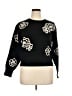 T Tahari Floral Black Pullover Sweater Size XL - photo 1