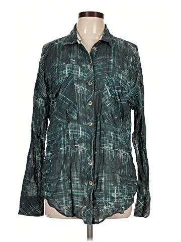 Free People Long Sleeve Button-Down Shirt (view 1)
