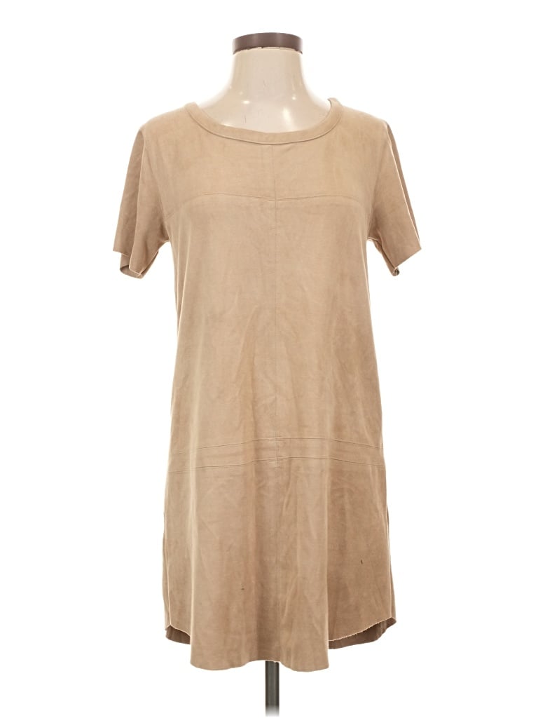 Pre-owned Karlie Casual Dress In Tan