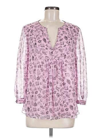 Diane von Furstenberg 3/4 Sleeve Silk Top (view 1)