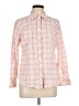 Talbots Checkered-gingham Pink Long Sleeve Button-Down Shirt Size L - photo 1
