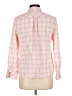 Talbots Checkered-gingham Pink Long Sleeve Button-Down Shirt Size L - photo 2