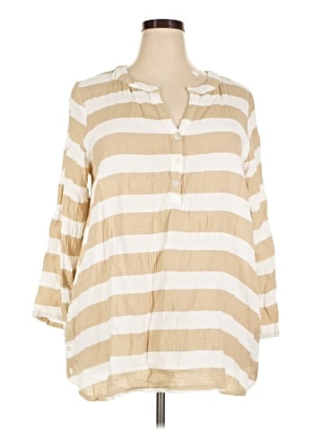 Kaktus 3/4 Sleeve Button-Down Shirt (view 1)
