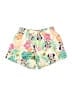 Disney 100% Polyester Tropical Yellow Shorts Size 7 - 8 - photo 1