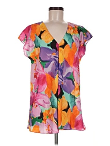 Lauren by Ralph Lauren Short Sleeve Blouse (view 1)