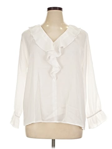 Allegra K 3/4 Sleeve Blouse (view 1)