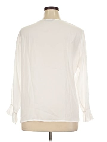 Allegra K 3/4 Sleeve Blouse (view 2)