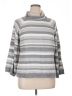 Ruby Rd. 100% Acrylic Stripes Gray Turtleneck Sweater Size XL - photo 1