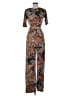 Uptown U.S.A. Paisley Brown Jumpsuit Size M - photo 2