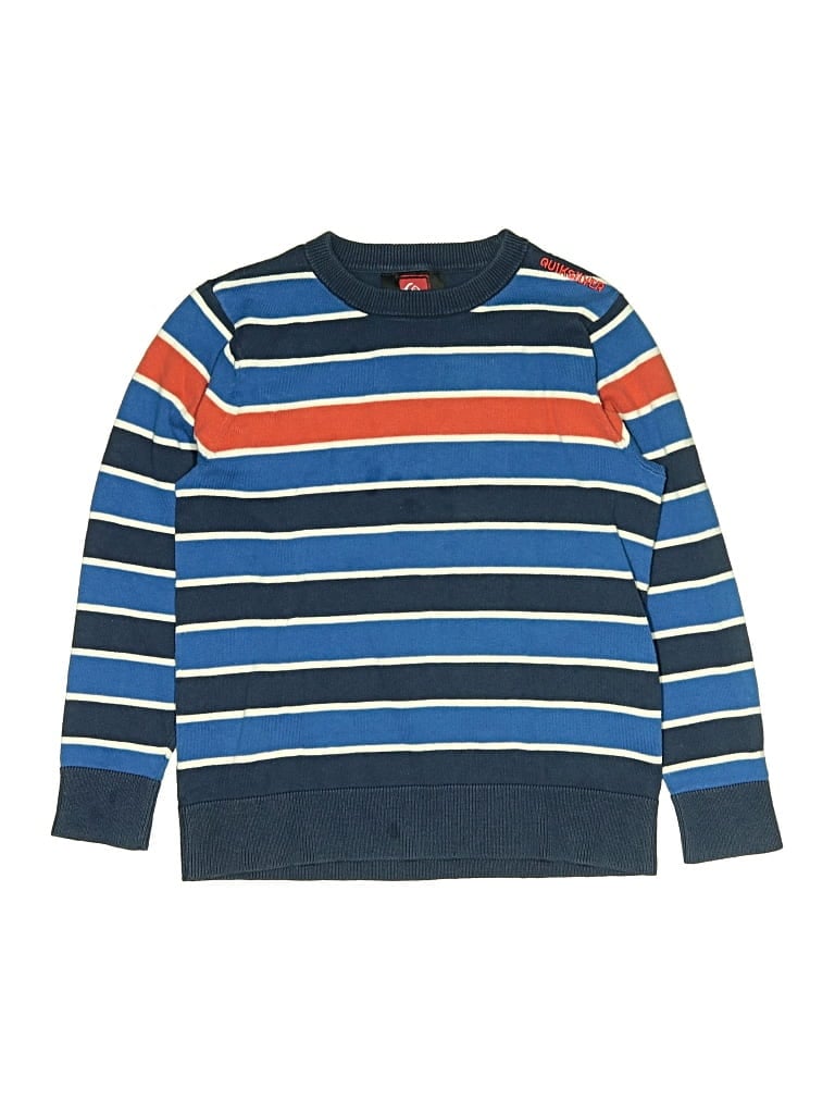 Pre-owned Quiksilver Kids' Pullover Sweater In Blue