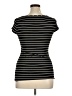 Green Envelope Stripes Black Short Sleeve Turtleneck Size XL - photo 2