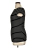 Green Envelope Stripes Black Short Sleeve Turtleneck Size XL - photo 5