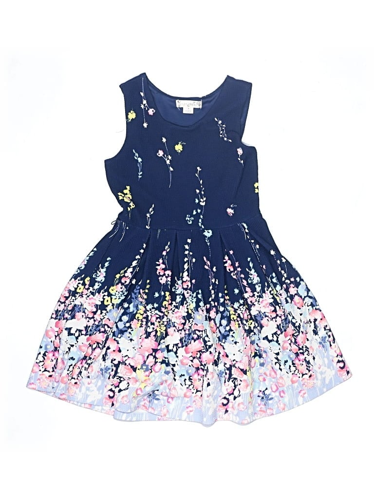 Pre-owned Knit Works Kids' Dress In Blue