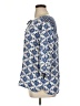 Basic Editions 100% Rayon Blue 3/4 Sleeve Blouse Size 1X - photo 5