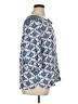 Basic Editions 100% Rayon Blue 3/4 Sleeve Blouse Size 1X - photo 4