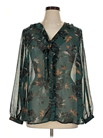 Dana Buchman Long Sleeve Blouse (view 1)