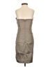 Cache Metallic Gray Cocktail Dress Size 2 - photo 2