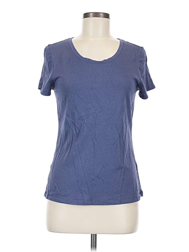 Pre-owned Quince Short Sleeve T-shirt In Blue