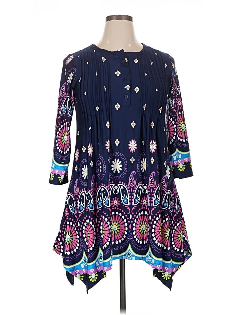 Pre-owned White Mark 3/4 Sleeve Blouse In Blue