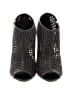 Burberry Black Leather Open Toe Booties Size EU 39 1/2 - photo 2