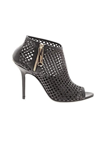Burberry Leather Open Toe Booties (view 1)