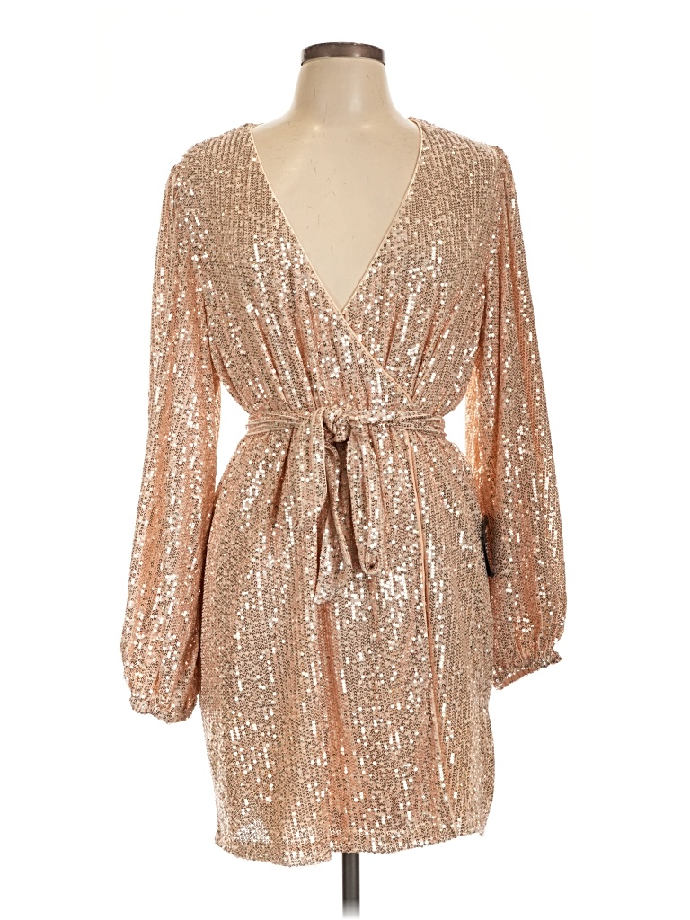 Lulus Cocktail Dress In Gold