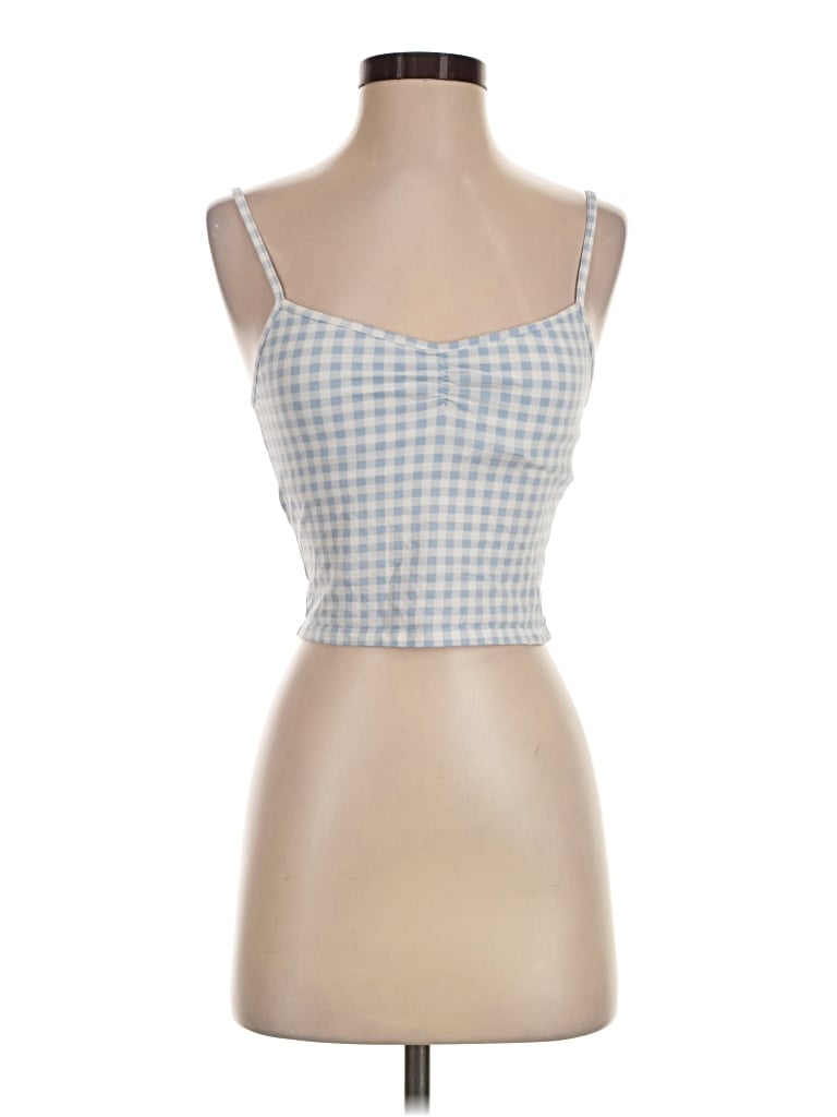 Pre-owned Out From Under Tank Top Blue Square Neckline Tops